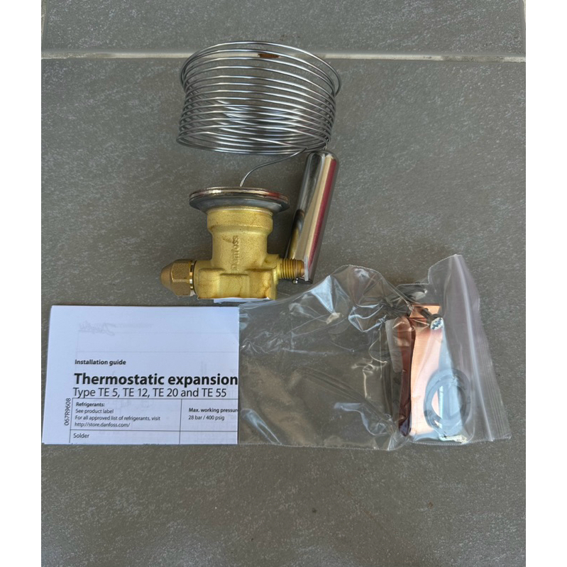 Danfoss TE5 ,Model: 067B3342 , Element For Expansion Valve,R-404a/R-507