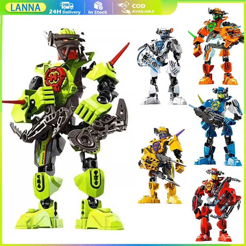 บล็อกตัวต่อ Hero Factory Robot ของเล่นโมเดลหุ่นยนต์ ซูเปอร์นักรบประกอบจำลอง