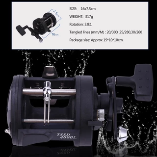 Sougayilang 3000-4000 Trolling Fishing Reel 3.8: 1 รอกตกปลามือขวาเครื่องมือตกปลา Saltwater