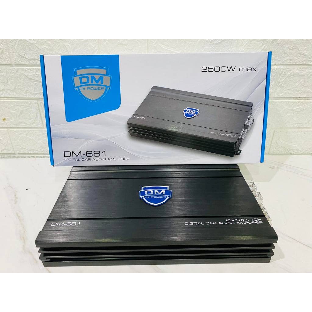พาเวอร์แอมป์ DM-681 2500w แอมป์ขับซับ10นิ้ว ถึง 12นิ้ว  ระบบคลอส bass งานเกรดดี ของใหม่แกะกล่อง/เครื