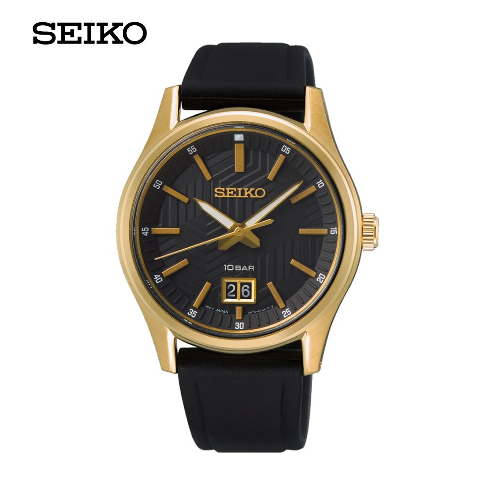SEIKO QUARTZ นาฬิกาข้อมือ (ไซโก) รุ่น SUR560P ขนาด 39.5 mm.สีน้ำตาล