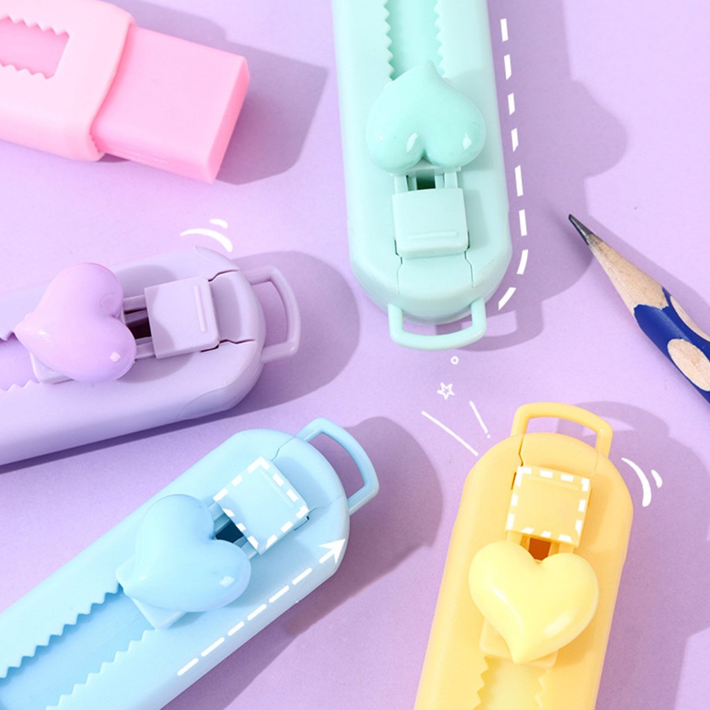 Bacon - ยางลบ แบบแท่ง เปลียนไส้ได้ สีพาสเทล ยางลบดินสอ