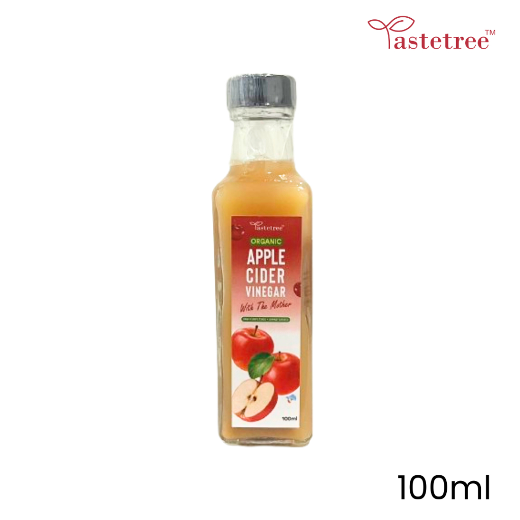 100ml TASTETREE APPLE CIDER VINEGER ORGANIC น้ำส้มสายชูหมักจากแอปเปิ้ลออร์แกนิค (ตรา เทสต์ทรี) ขนาด 100ml