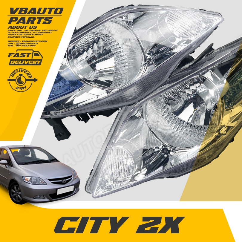 โคมไฟหน้า OEM(City ZX 06-08) ไฟสำหรับรถยนต์