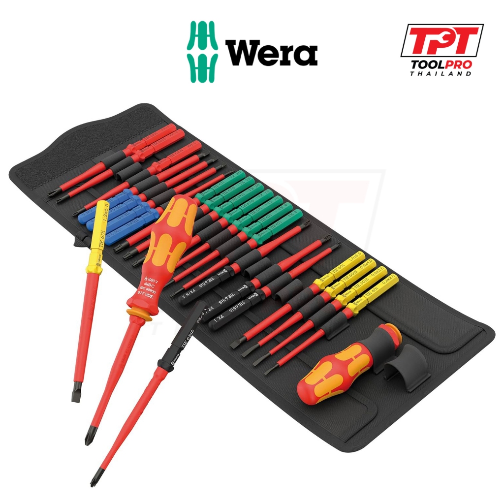 Wera *รุ่นใหม่ 2024* ชุดไขควงกันไฟฟ้า KK VDE Big Pack 1 Tool Finder (05006617001)