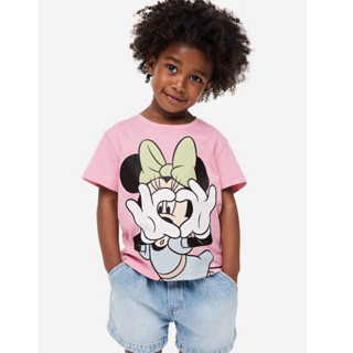 💥พร้อมส่งจากไทย💥เสื้อยืดแขนสั้น สกรีนลายมินนี่เม๊าส์  GT24 ผ…