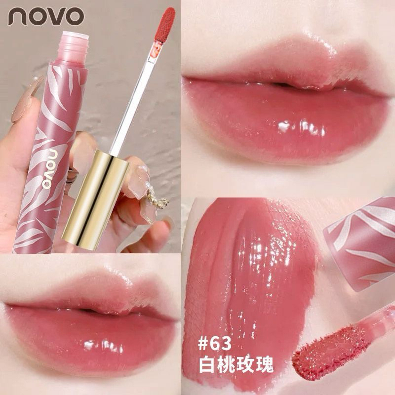 5976 (ใหม่/แท้) NOVO ลิปจุ่ม เนื้อกำมะหยี นุ่มละมุนปาก สีชัด ติดทน กันน้ำ lip glaze