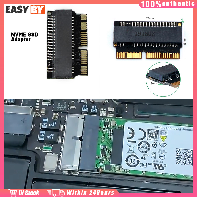 การ์ดอะแดปเตอร์แปลง ตัวแปลง SSD m.2 NVME  เหมาะกับMacbook Air/Pro 2013 2014 2015 2016 2017  ร้านอยู่ที่ไทย