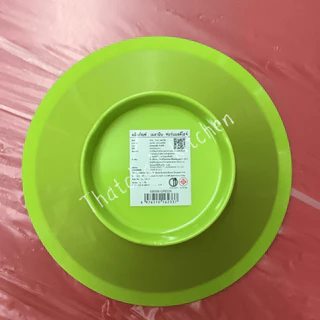 ชามขอบตั้ง ขนาด 8.25 นิ้ว เนื้อเมลามีน สีดำ/เขียว/ส้ม ตรา shabu fancy ( บรรจุ 6 ใบ )