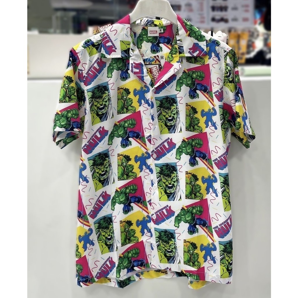 Power7Shop เสื้อเชิ๊ตฮาวาย “ลายมาร์เวล” ลิขสิทธ์แท้ MARVEL COMICS