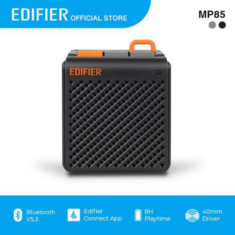 EDIFIER MP85 (BLACK) BLUETOOTH SPEAKER ลำโพงบลูทูธ (สีดำ)