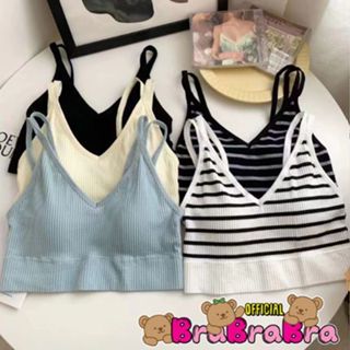 [ส่งจากไทย] 𝑩𝒓𝒂𝑩𝒓𝒂𝑩𝒓𝒂 #bra-257 เสื้อ สายเดี่ยว เกาะอก ครอปทอ…