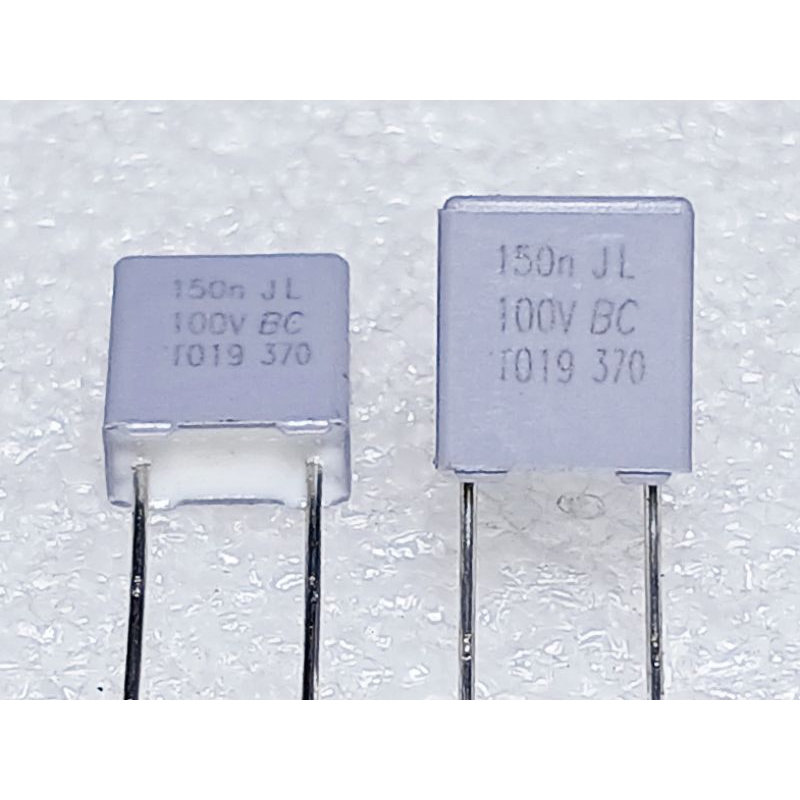 Vishay BC MKT 370 0.15uf 150nf 154k 100V Metallized Polyester Film Capacitor ตัวเก็บประจุ คาปาซิเตอร์
