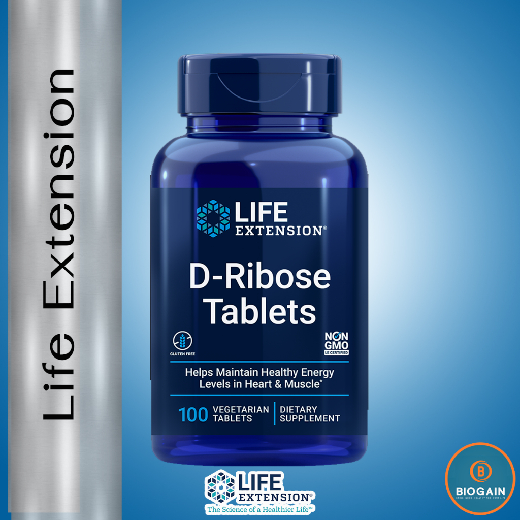 Life Extension D-Ribose Tablets /100 Vegetarian Tablets