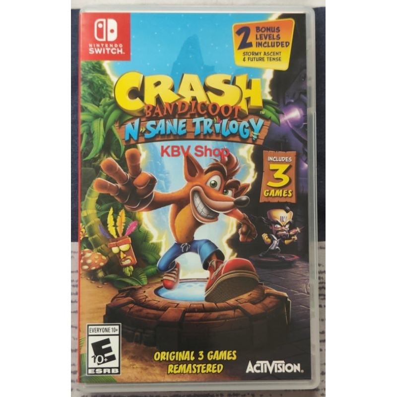 (ทักแชทรับโค๊ด)(มือ 2)Nintendo Switch : Crash Bandicoot N.Sane Trilogy มือสอง