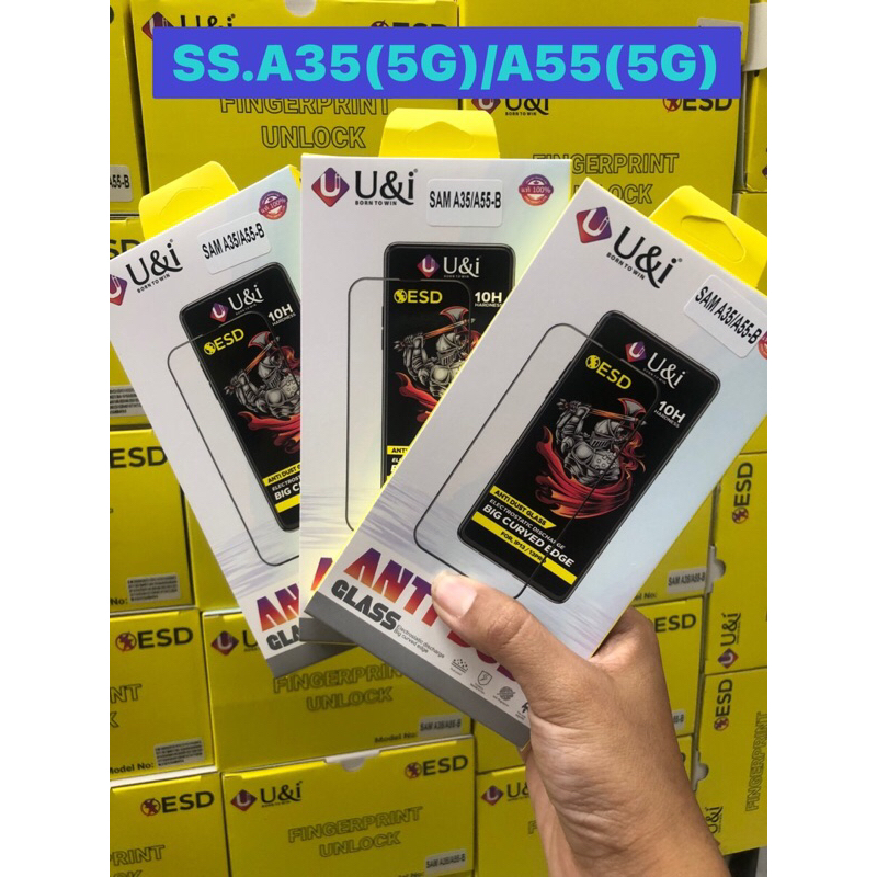 ฟิล์มกระจกเต็มจอ (U&I) Samsung A35(5g)/A55(5g)