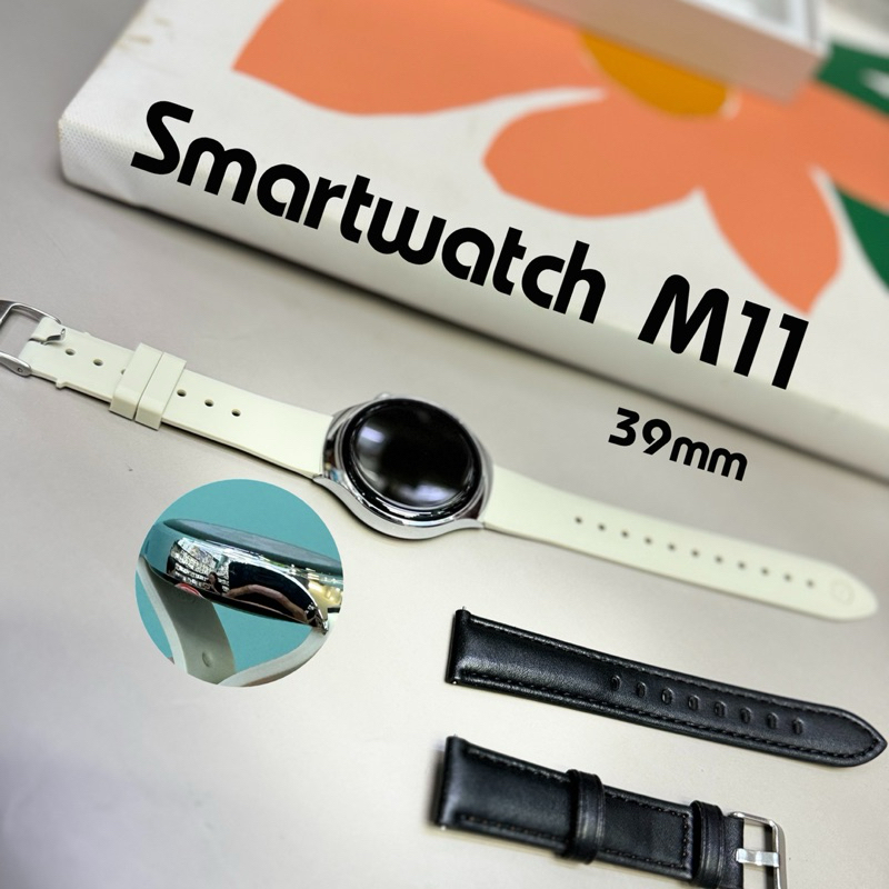 Smart watch M11 นาฬิกาข้อมือ Smartwatch 1.3 IPS จอ39mm เชื่อมต่อบลูทูธ วัดอัตราการเต้นหัวใจ เหมาะกับการเล่นกีฬา