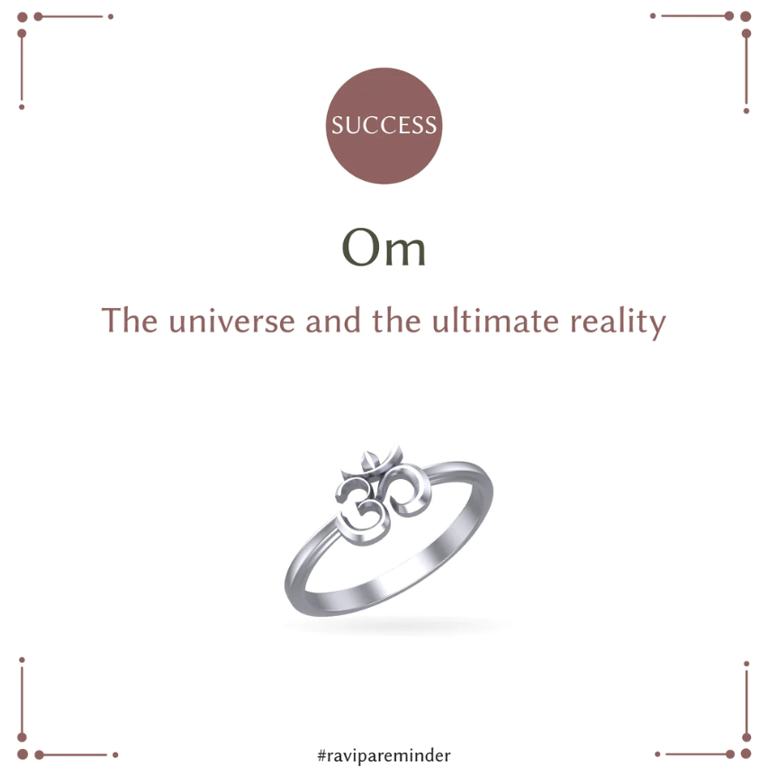 RAVIPA | แหวนโอม (OM) - SUCCESS - ประทานความสำเร็จ