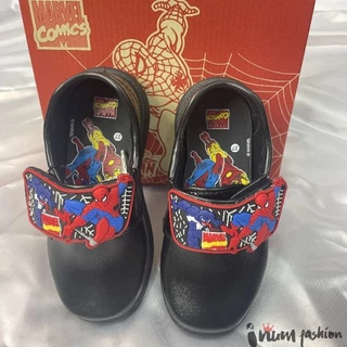 NFshoes รองเท้านักเรียนเด็ก อนุบาลชาย Chappy SP-18/SP-22 สไปเดอร์แมน Spiderman มีไฟ ผ้าใบเด็ก รุ่นใหม่ ไซส์25-35 W/H