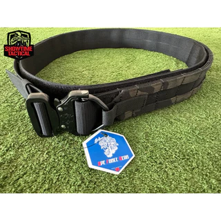 เข็มขัดสนาม ห่วงโลหะ ยุทธวิธี 2 ชั้น AFG (Ape Force Gear) Tactical Battle Belt Ronin Style D-Ring | Showtime Tactical