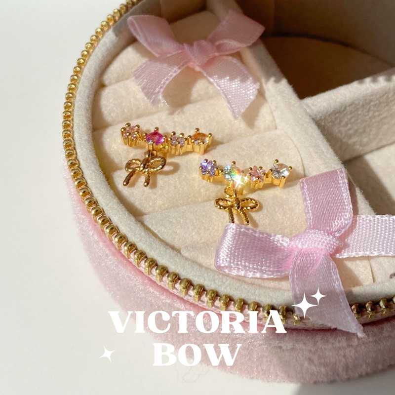 Thelucy Victoria bow earrings 🎀✨🧸