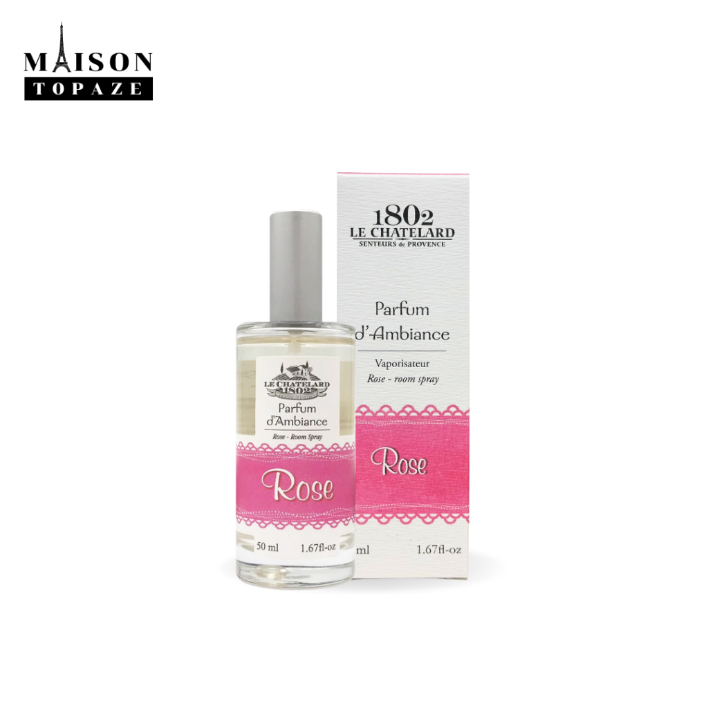 LE CHATELARD 1802 เสปรย์น้ำหอมออร์แกนิค สูตรอ่อนโยน กุหลาบออร์แกนิค ฝรั่งเศส 50ml