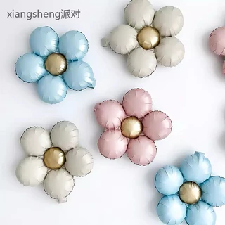 [พร้อมส่ง] ลูกโป่งฟอยล์ดอกไม้สีพาสเทล เนื้อเงา ได้ 3 ชิ้น ลูกโป่งฟอยล์ดอกไม้ มีหลายสี น่ารัก ตกแต่งปาร์ตี้ พร็อพถ่ายรูป