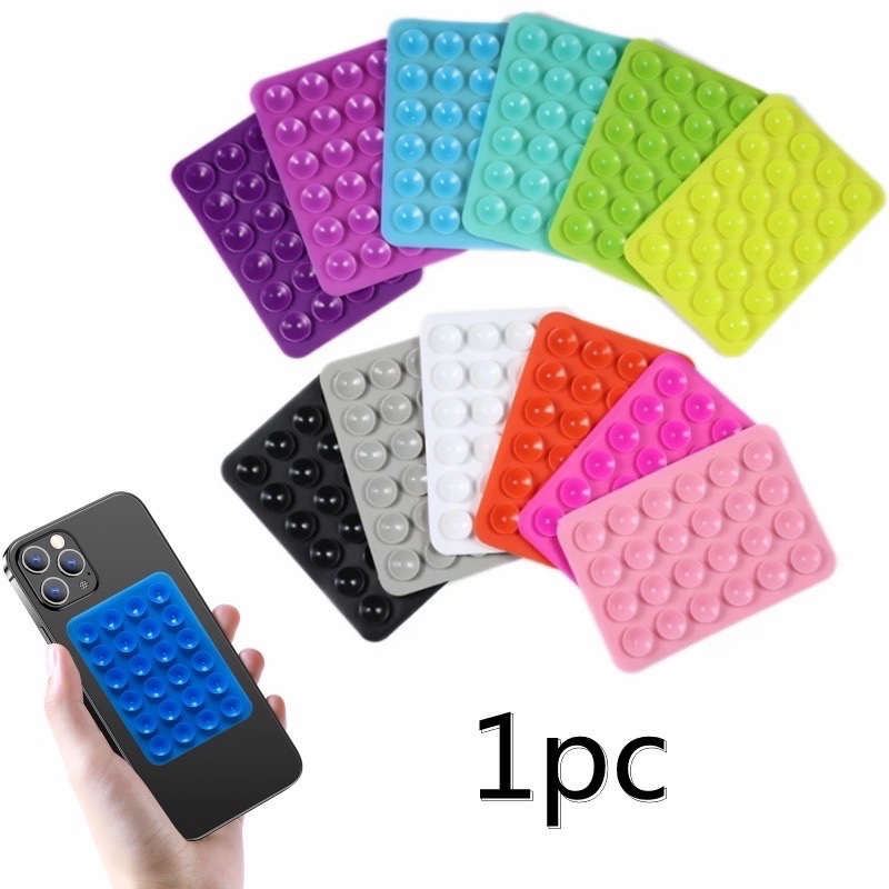(พร้อมส่ง)แผ่นยางซิลิโคน ตัวดูด กันลื่น สําหรับติดโทรศัพท์มือถือ ฮิตในตต ที่จุ๊บโทรศัพท์สำหรับดารา ติดกระจก ติดพื้น