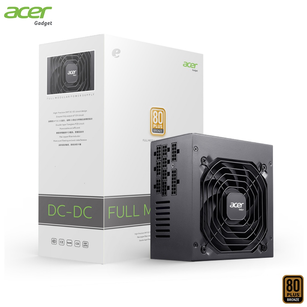 อุปกรณ์จ่ายไฟ Acer eMachine AC550 550W 80+ Bronze DC-DC Full Mod Power Supply รับประกันสินค้า 2 ปี