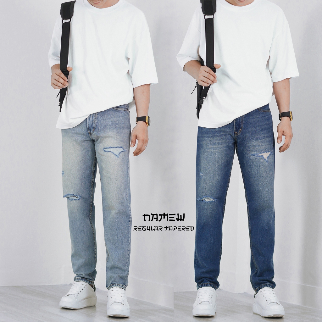 NAMEW Regular Tapered Jeans 3สี