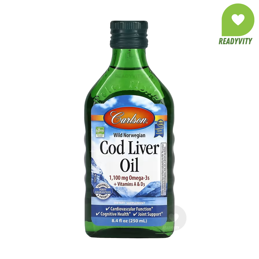 Carlson Labs, Wild Norwegian Cod Liver Oil, 8.4 fl oz (250 ml)