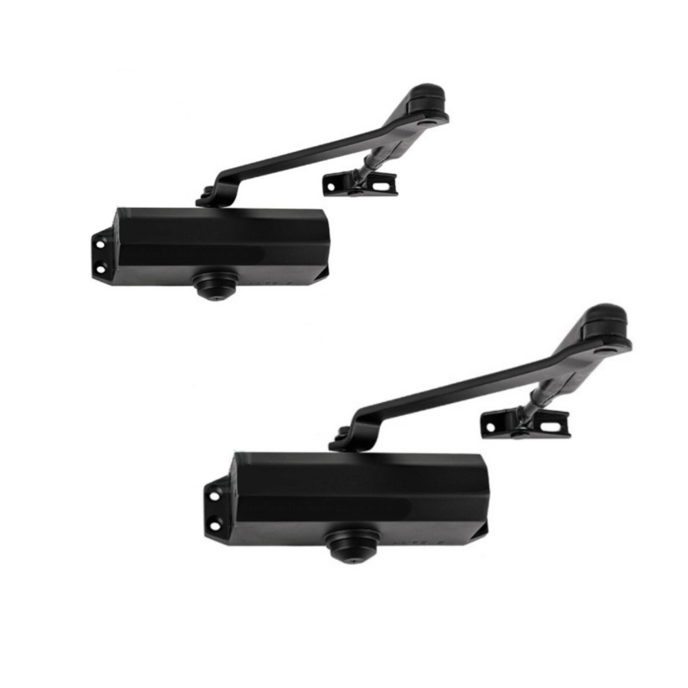 HAFELE EN2 489.30.027, EN3 489.30.028 โช๊คอัพประตู สีดำด้าน แบบตั้งค้างได้ โช๊คประตูบ้าน