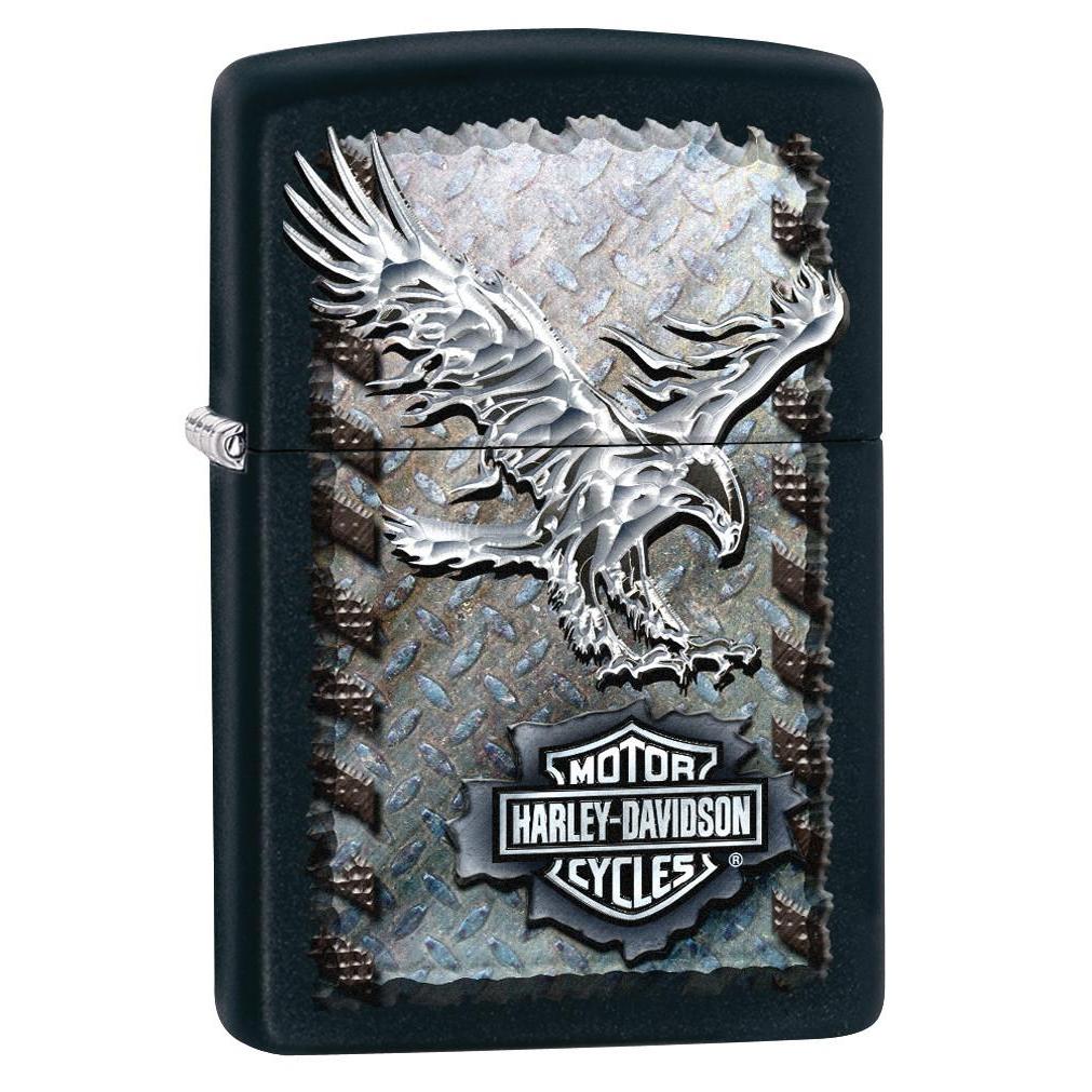 Zippo ไฟแช็กรุ่น 28485 H D Iron Eagle ของแท้ รับประกันตลอดชีวิต นำเข้าและจำหน่ายโดยตัวแทนจำหน่าย