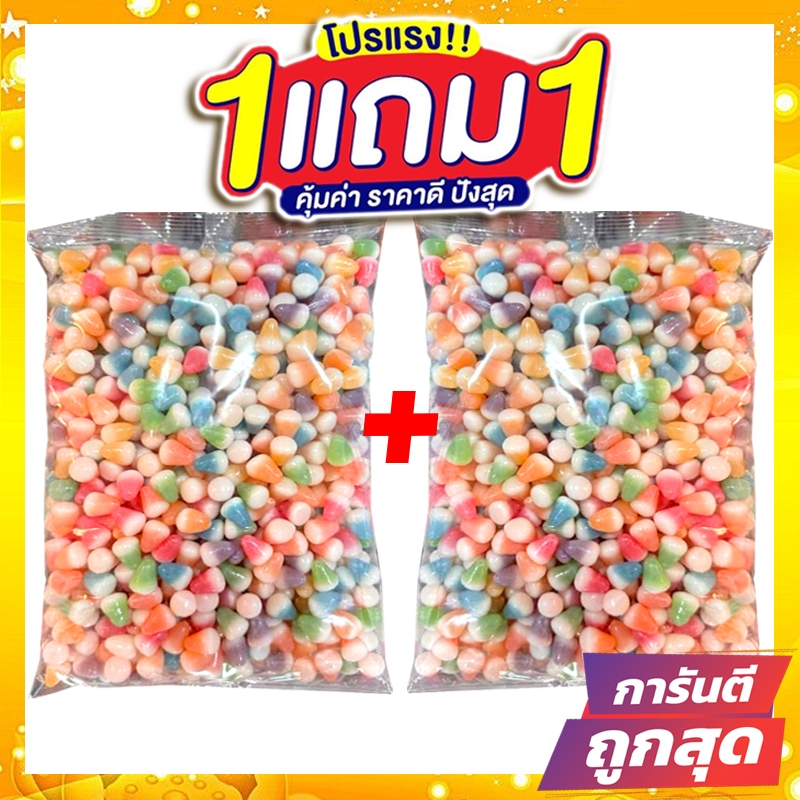 ซื้อ 1 แถม 1 J&N พร้อมส่ง มาร์ชเมลโล่กรอบ ปีโป้กรอบ เยลลี่กรอบ ฮิตมาก ปีโป้กรอบรสผลไม้ ปีโป้กรอบสุดฮิต เยลลี่หิน รสผลไม้