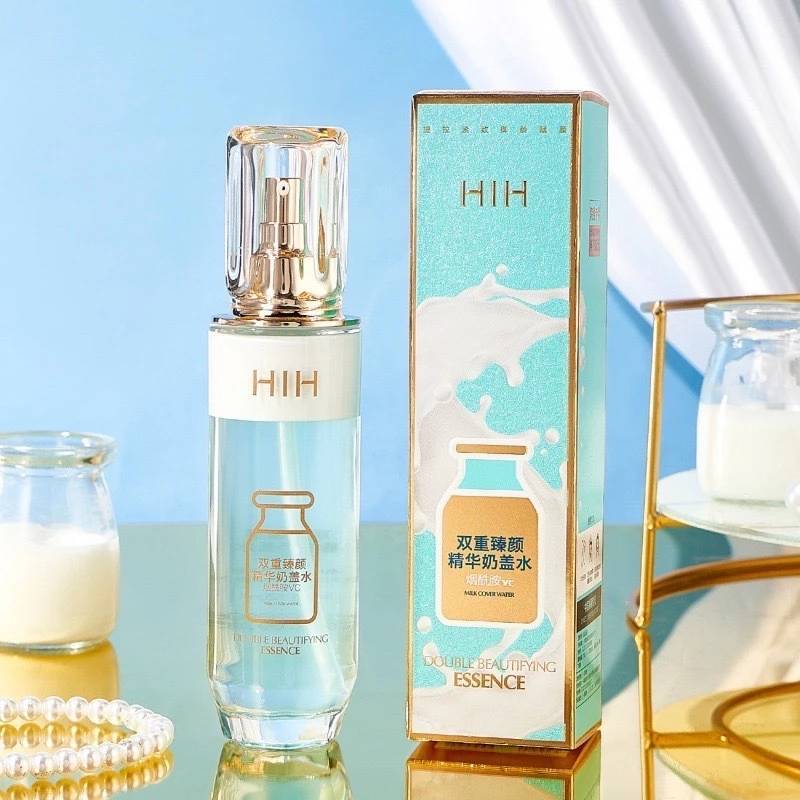 C.247.เซรั่มน้ำตบหน้าใสสูตร Milk Essence ผสม Vit C HIH ผิวนุ่มชุ่มชื้น 120ml DOUBLE REPAIR COUR ESSENCE