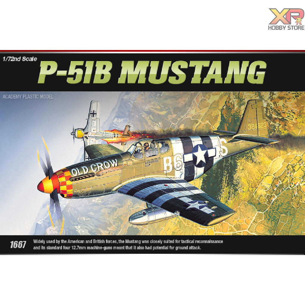 [Academy Model] 1/72: (1667) P-51B MUSTANG (AC 12464)