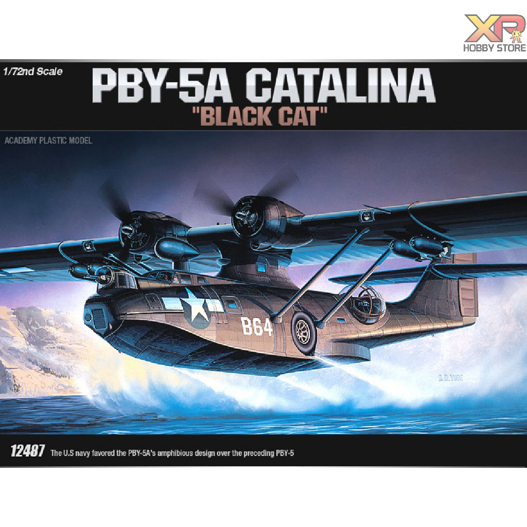 [Academy Model] 1/72: PBY-5A BLACK CATALINA (AC 12487)