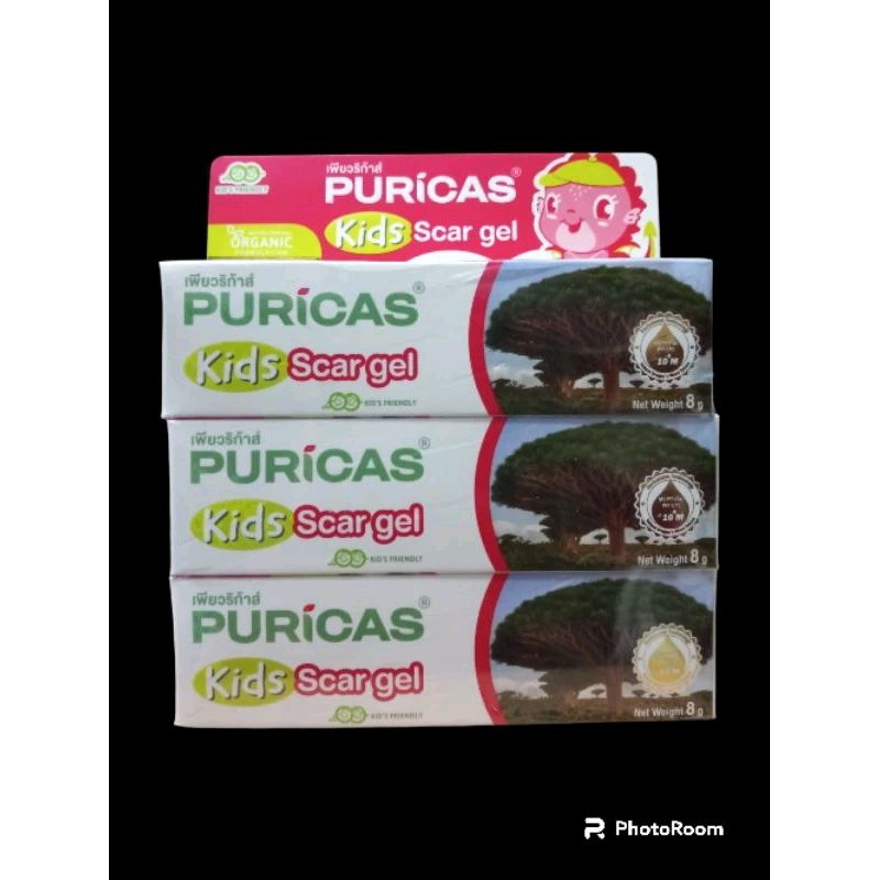 Puricas Kids Scar Gel เพียวริก้าส์  คิดส์ สการ์ เจล8G