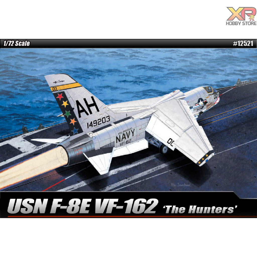 [Academy Model] 1/72: USN F-8E VF-162"THE HUNTERS" (AC 12521)