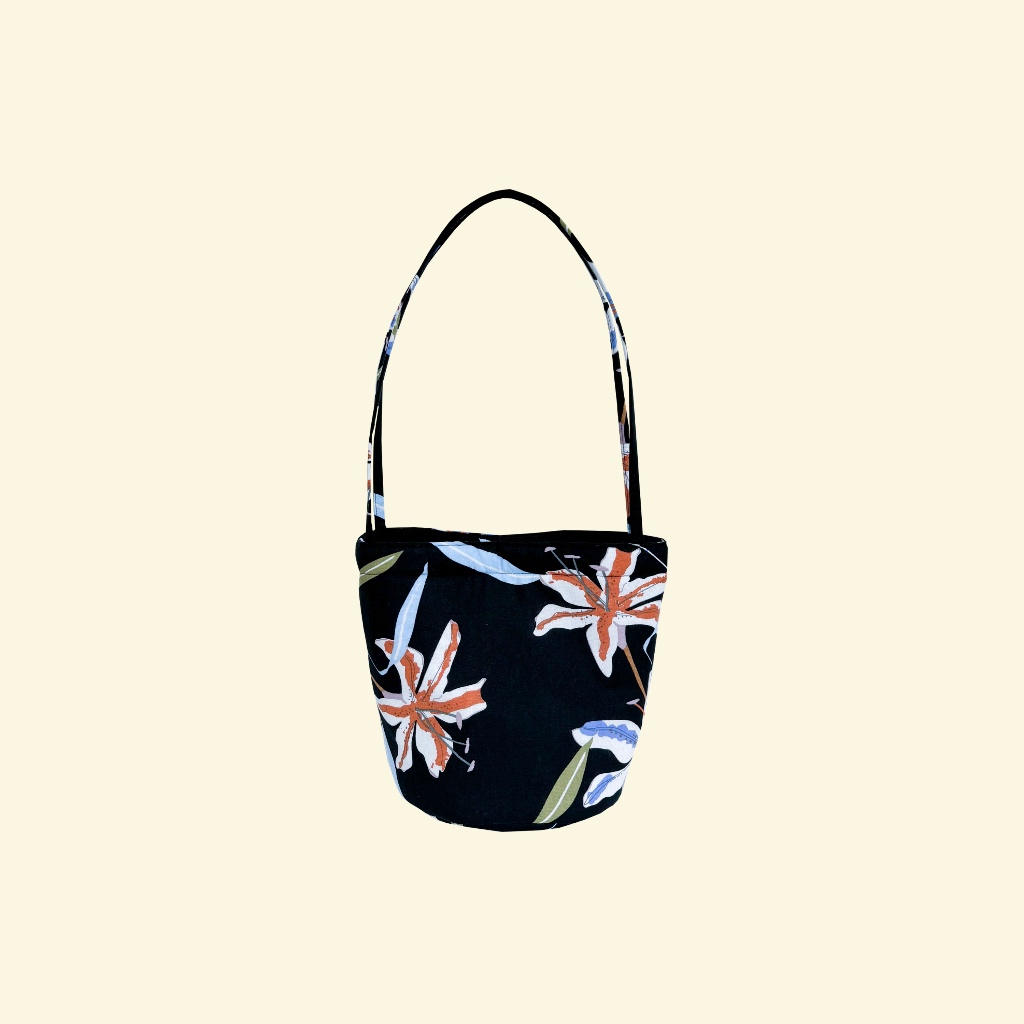 Himawari Baggu Oriental Lily Bucket Bag