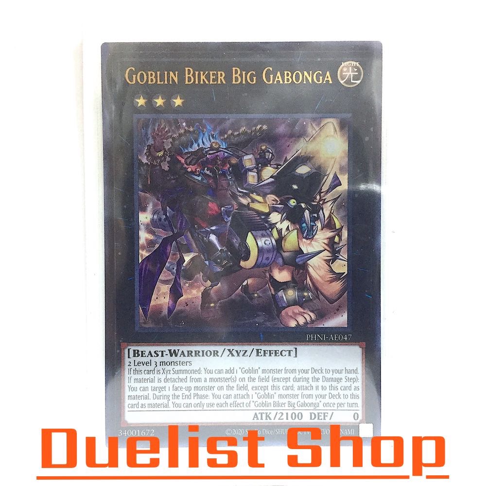 Goblin Biker Big Gabonga (UR) Monster Light Rank3 [Beast-Warrior/Xyz/Effect] ชุด PHNI-AE047 การ์ดยูก