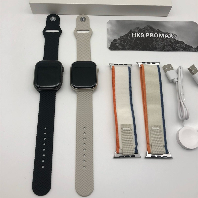 HK9 Pro MAX Plus ความจำ2GB หน้าจอAMOLED รุ่นใหม่ปี2024 สาย2เส้น+เคส+ฟิล์ม