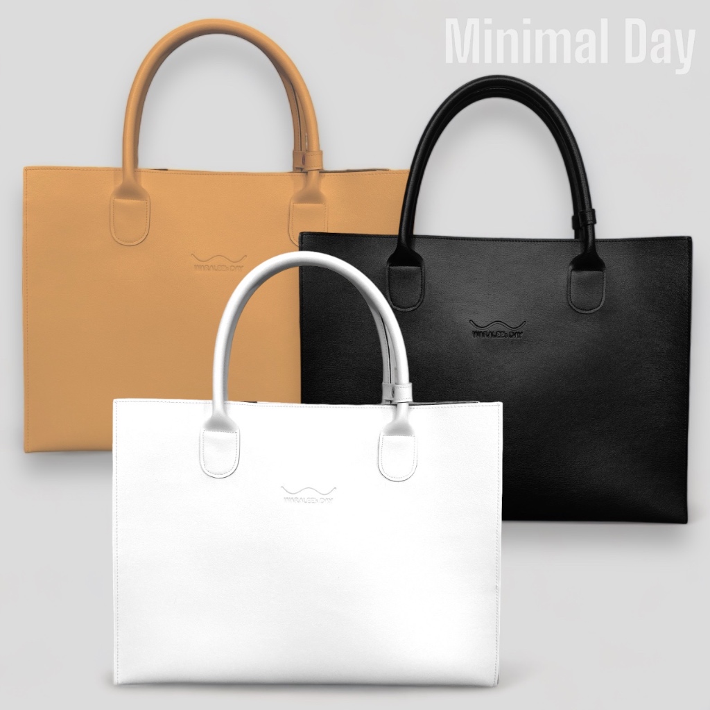 Waralee's Day - New Classic Tote - กระเป๋าถือใส่ A4 ไปเรียน ไปทำงาน