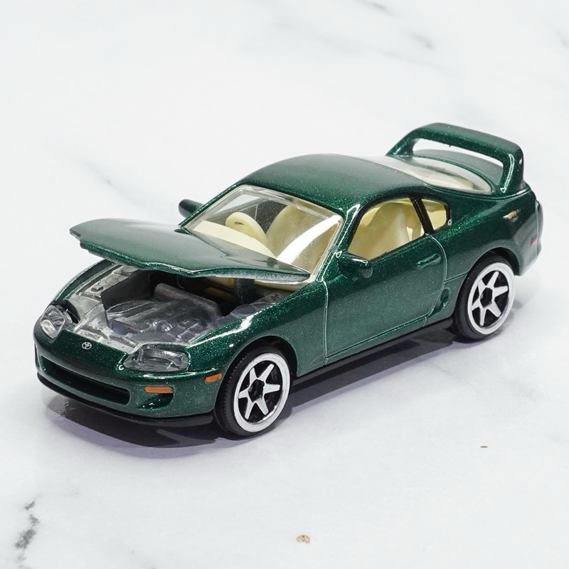 โมเดลรถเหล็ก มาจอเร็ตต์ Majorette Toyota Supra JZA80 สีเขียว เบาะขาว