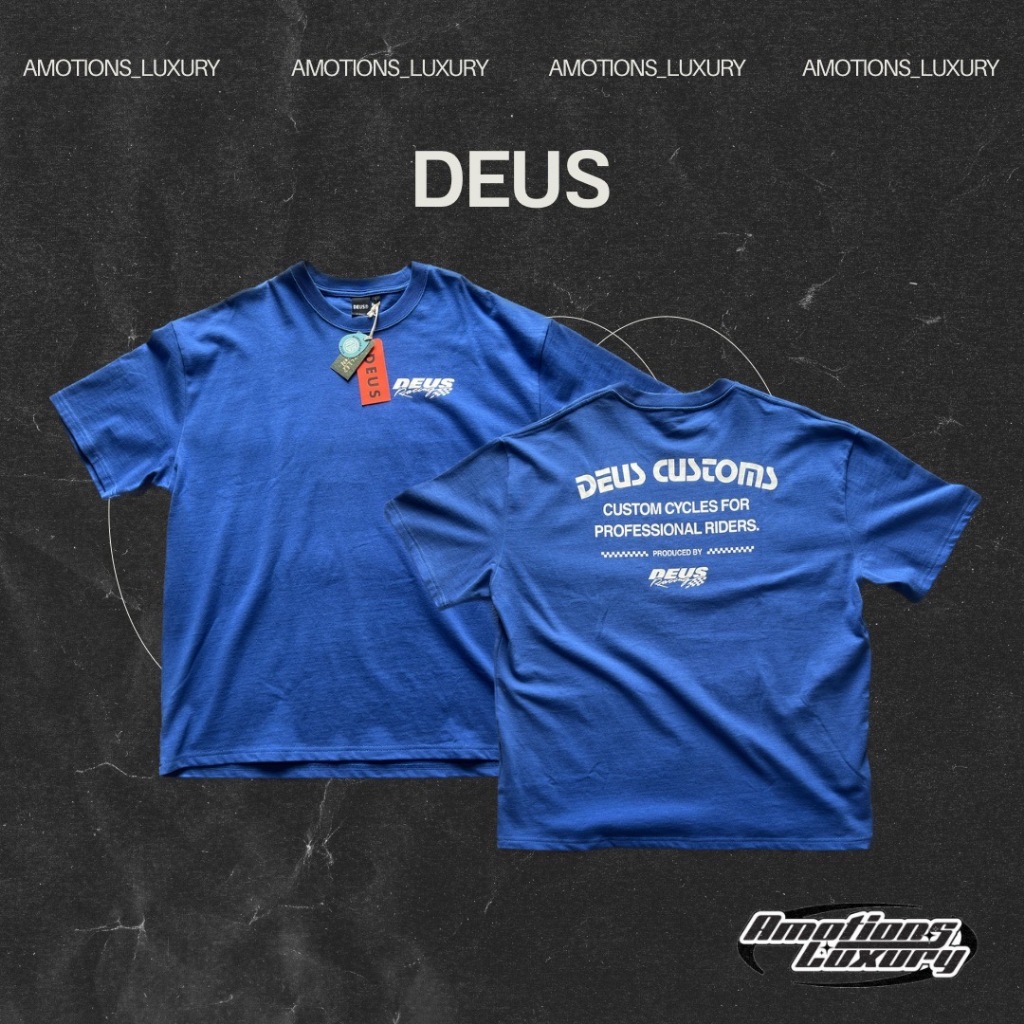 (พร้อมส่ง ของแท้100%) Deus Blue T-Shirt