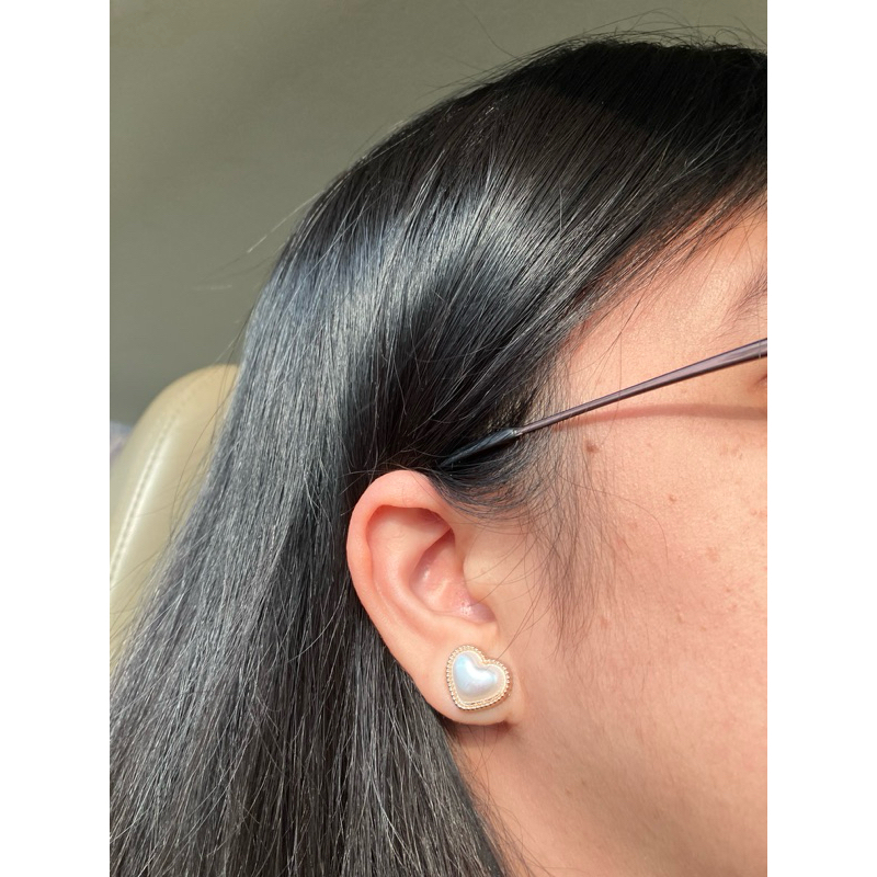 ต่างหูหัวใจสไตล์วินเทจพร้อมส่ง