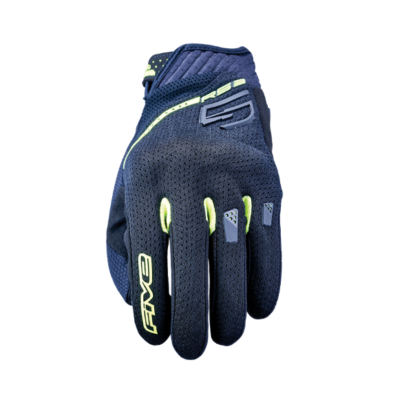 FIVE Advanced Gloves - RS3 EVO Airflow Black Yellow ถุงมือขี่มอเตอร์ไซค์