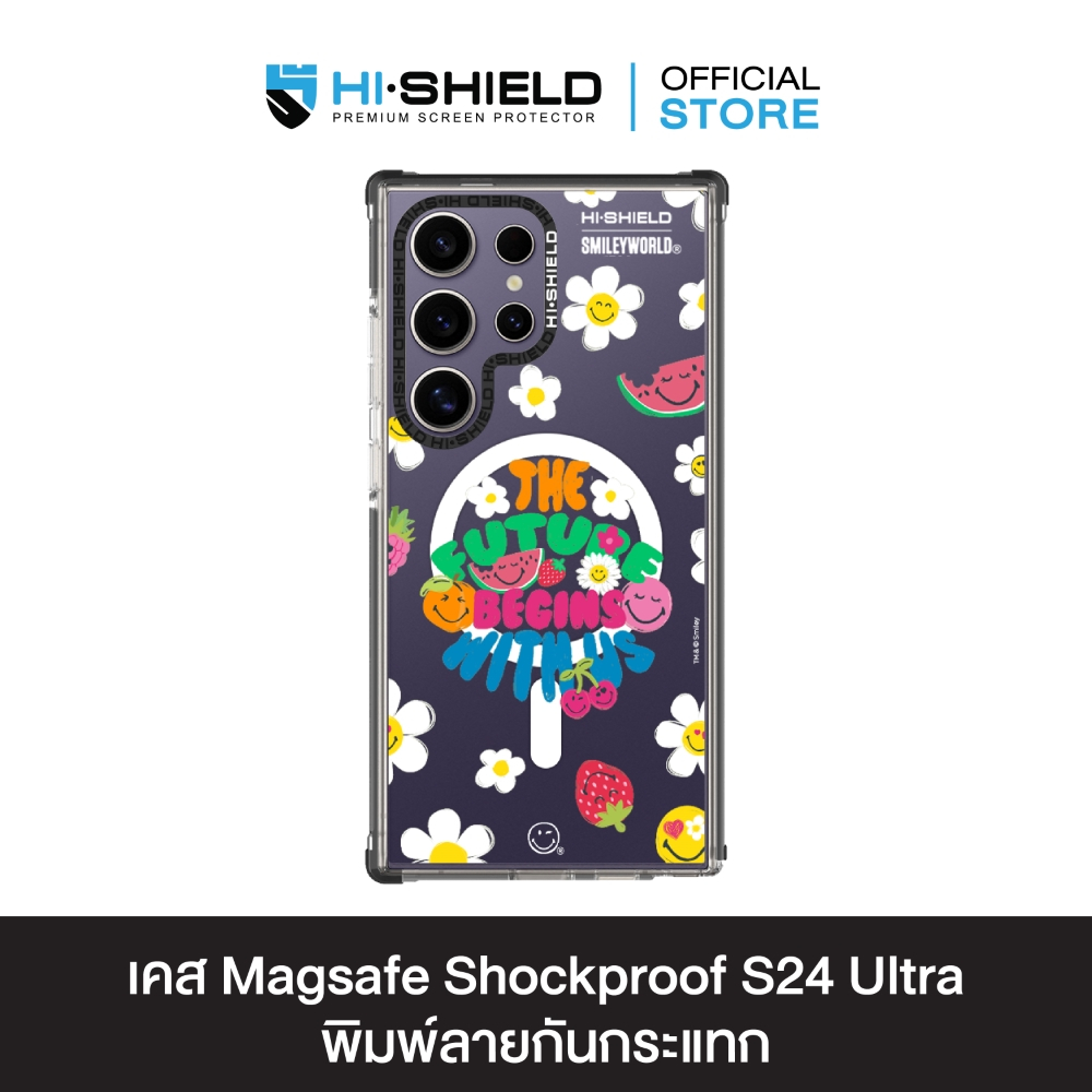 HI-SHIELD Magsafe Shockproof Case รุ่น Happy Smile8 [SAMSUNG S24Ultra,S25Ultra,S26Ultra] - เคสแม่เหล