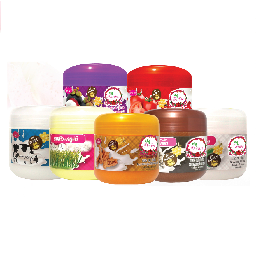 Derlise Spa Whitening Salt 800g เกลือสปาขัดผิวเดอลิเซ่ เนื้อสครับเนียนนุ่มไม่บาดผิว