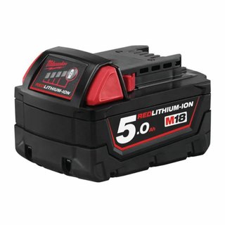 Milwaukee M18B5 แบตเตอรี่ 18V 5.0ah (สินค้าไม่มีกล่อง ประกันศูนย์ไทย 1ปี)